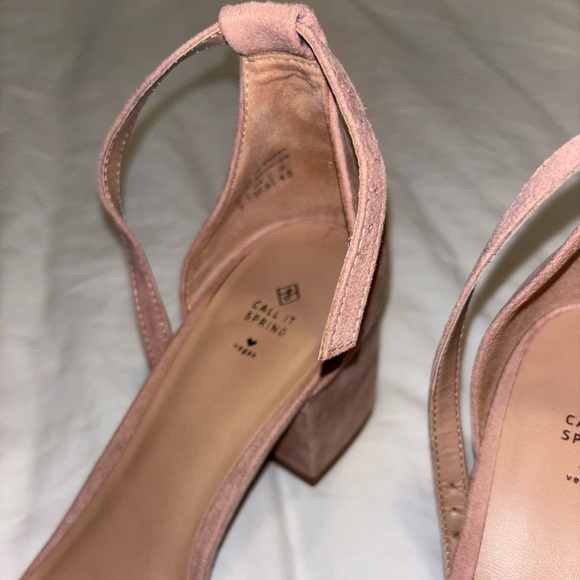 Call It Spring Stangarone Pink Block Heel with Ankle Strap Women’s Size 7 - Picture 4 of 6